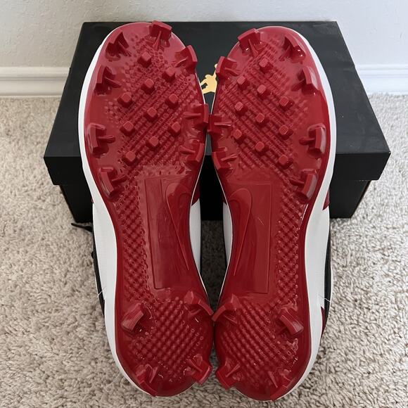 Nike Air Jordan 1 Retro MCS Low Chicago Red Baseball Cleats CJ8524-611 Sz 14 New main image 7